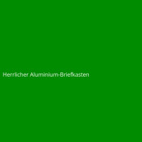 Herrlicher Aluminium-Briefkasten