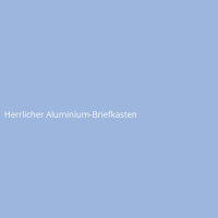 Herrlicher Aluminium-Briefkasten