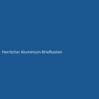 Herrlicher Aluminium-Briefkasten
