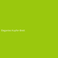 Elegantes Kupfer-Brett