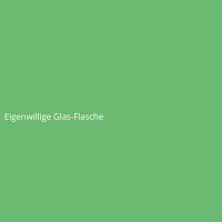 Eigenwillige Glas-Flasche