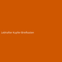 Lebhafter Kupfer-Briefkasten