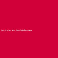 Lebhafter Kupfer-Briefkasten