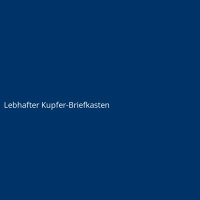 Lebhafter Kupfer-Briefkasten