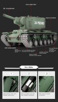 RC Panzer "KV-2" - Metallgetriebe & Metallketten