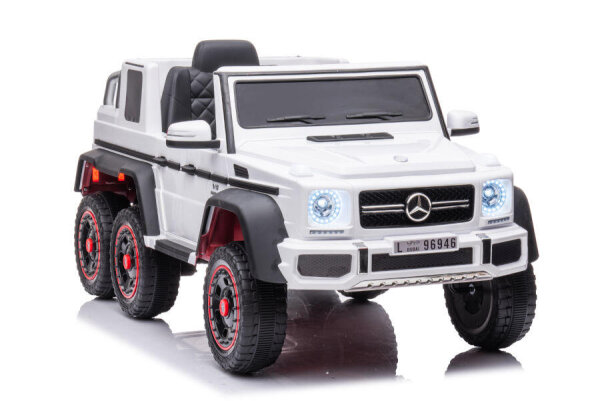 Kinderfahrzeug Mercedes G63 AMG 6x6 - weiß
