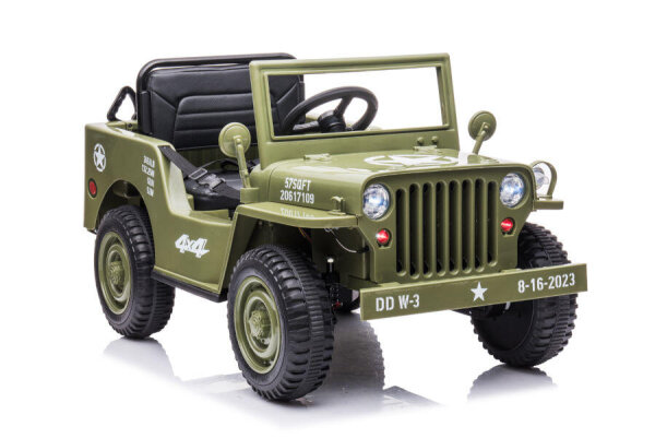 Kinderfahrzeug Offroad Militär Grün