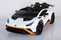 Kinderfahrzeug Lamborghini Huracan STO Drift - weiß