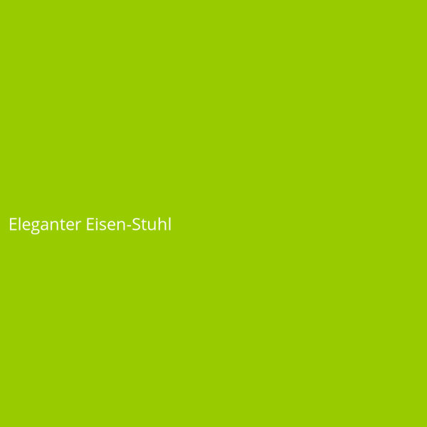 Eleganter Eisen-Stuhl