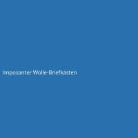 Imposanter Wolle-Briefkasten