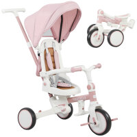 Kinder-Dreirad, wandelbarer Baby-Buggy, 5-in-1 Design,...