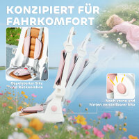 Kinder-Dreirad, wandelbarer Baby-Buggy, 5-in-1 Design, abnehmbarer Schiebegriff, verstellbar, Sicherheitsgurt, Aufbewahrungstasche, 1-3 Jahre, Rosa