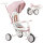 Kinder-Dreirad, wandelbarer Baby-Buggy, 5-in-1 Design, abnehmbarer Schiebegriff, verstellbar, Sicherheitsgurt, Aufbewahrungstasche, 1-3 Jahre, Rosa