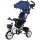6-in-1 Kinderdreirad mit Schiebestange, Dach, Gurt, Ablagekorb, 18+ Monate, Dunkelblau