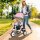 6-in-1 Kinderdreirad mit Schiebestange, Dach, Gurt, Ablagekorb, für 1-5 Jahre, Rosa