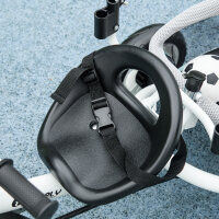 Kinder-Dreirad, Kinderfahrrad, Rückenkorb, Becherhalter, Sonnendach, Metall, Grün