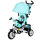 Kinder-Dreirad, Kinderfahrrad, Rückenkorb, Becherhalter, Sonnendach, Metall, grün