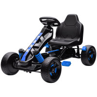Gokart mit Pedalen, Tretauto für Kinder mit Bremse,...
