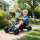 Gokart mit Pedalen, Tretauto für Kinder mit Bremse, rutschfeste Räder, Metallrahmen, 3-6 Jahre, blau