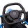Elektro-Gokart für Kinder, Drift-Funktion, Hupe, Musik, Sicherheitsgurt, Soft-Start, blau/schwarz