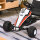 Gokart, Tretauto mit verstellbarem Sitz, Bremse, Pedalantrieb, Tretfahrzeug mit Vor- und Rückwärtsgang, Kinderfahrzeug bis 35 kg belastbar, für Kinder 3-6 Jahre Weiß