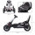 Go-Kart für Kinder, Elektro-Kart, bis 5 km/h, Sicherheitsgurt, Sitz mit Rückenlehne, Kunststoff, Metall, Weiß