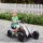 Go-Kart für Kinder, Elektro-Kart, bis 5 km/h, Sicherheitsgurt, Sitz mit Rückenlehne, Kunststoff, Metall, weiß