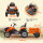 Kindertraktor, mit Fernbedienung, orange