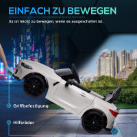 Elektro Kinderauto BMW M4, Sound & Licht, 3-5 km/h, inkl. Fernsteuerung, für 3-5 Jahre, Weiß