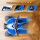 Elektro-Kinderquad, LED-Licht, Hupe, breite Reifen, bequemer Sitz, rutschfeste Griffe, blau
