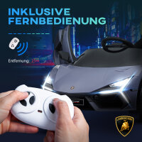 Elektroauto für Kinder von 3-5 Jahren, sanfter Antrieb, fernsteuerbar, mit Hupe, Kunststoff und Metall, Grau