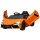 Elektroauto für Kinder von 3-5 Jahren, sanfter Antrieb, fernsteuerbar, mit Hupe, Kunststoff und Metall, Orange