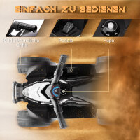 Elektroquad, Kinderquad, 2,8 km/h, LED-Scheinwerfer, für 1,5-3 Jahre, schwarz, 65,5 x 38,5 x 43,5cm