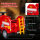 Feuerwehrauto, Elektro-Kinderauto, max. 3 km/h, Sirene, Blaulicht, Werkzeuge, für Kinder 3-5 Jahre