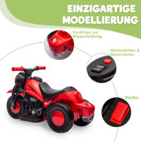 Kinder Elektro-Motorrad, 6V Kindermotorrad mit Musik, Blasen 2,5-3 km/h, für 2-5 Jahre Kinder