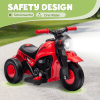 Kinder Elektro-Motorrad, 6V Kindermotorrad mit Musik, Blasen 2,5-3 km/h, für 2-5 Jahre Kinder