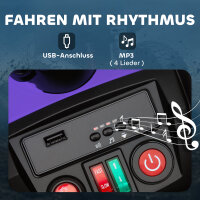 Kinder-Elektro-Quad, 24V Elektro-Fahrzeug mit 4 Rädern, Scheinwerfer, USB-Anschluss, MP3-Funktion, 6,5 km/h, 3-8 Jahre