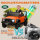Kinder-Elektroauto, 12V Batterie-Betrieb, Fernbedienung, Musik-Funktion, Hupe, LED-Lichter, orange