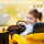 Kinder-Elektroauto, 12V Kinderauto mit Fernbedienung, sanfter Start, MP3-Player, LED-Lichter, Hupe, Energieanzeige, gelb