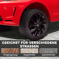 Kinder-Elektroauto, 12V Kinderfahrzeug mit Fernbedienung, LED-Lichtern, Musik und Hupe, 3-6 Jahre, Rot