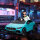 Kinder-Elektroauto, fernsteuerbar, mit Transportrollen, LED-Lichter, Hupe, für Kinder von 3-6 Jahren, Hellblau