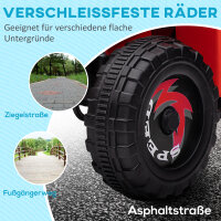 Elektro-Kinderquad mit Anhänger, 2,5 km/h, 50 Minuten Fahrtzeit, für 1,5 bis 3 Jahre, bis 25 kg, rot