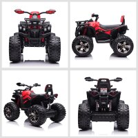 Elektro-Kinderquad, 3-8 km/h, 45 Min. Betriebszeit, LED-Scheinwerfer, Musikplayer mit USB, für Kinder 3 bis 5 Jahre