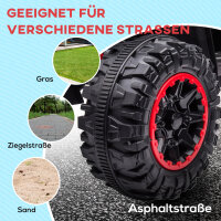Elektro-Kinderquad, LED-Scheinwerfer, MP3-Player, Stoßdämpfer, ergonomischer Sitz, Rot+Schwarz