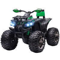 Elektroquad für Kinder, Licht & Musikanschluss, 3-8 km/h, für 3-5 Jahre, grün