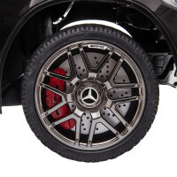 Kinder Elektroauto 12V Kinderauto mit 2,4 G Fernbedienung, 2 Motor, Kinderfahrzeug mit Hupe, Musik, Sicherheitsgurt, Elektrofahrzeug für 37-60 Monate Kinder, Schwarz