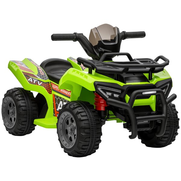 Kinder Quad Elektro 6V Kinderquad mit Vorwärtsfunktion, Musik, Elektro-Quad für Kinder 1,5-3 Jahre grün