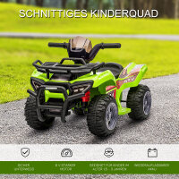 Kinder Quad Elektro 6V Kinderquad mit Vorwärtsfunktion, Musik, Elektro-Quad für Kinder 1,5-3 Jahre Grün