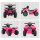 Kinder Quad Elektro 6V Kinderquad mit Vorwärtsfunktion, Musik, Elektro-Quad für Kinder 1,5-3 Jahre Rosa