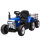 Kinder-Elektroauto mit Anhänger, Fernbedienung, Scheinwerfer, 3-6 km/h, für 3-6 Jahre, Blau